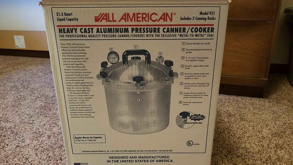 all american 921 pressure canner packaging